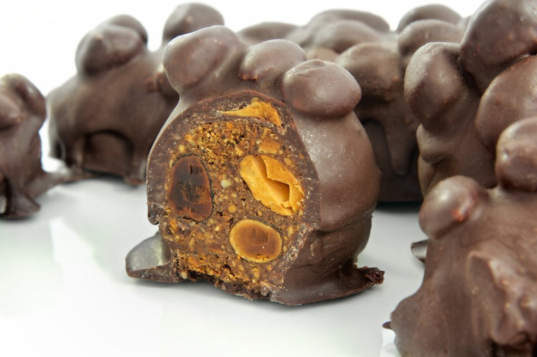 Almond + Hazelnut Raw Chocolate Truffles