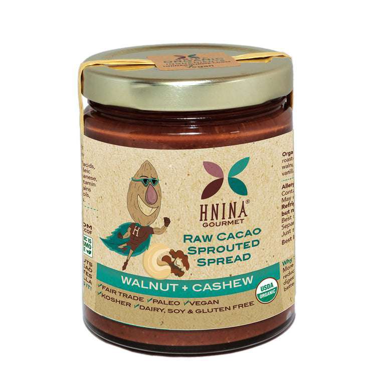 Raw Cacao Sprouted Spread: WALNUT + CASHEW